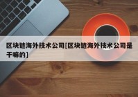 区块链海外技术公司[区块链海外技术公司是干嘛的]