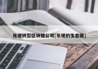 乐视转型区块链公司[乐视的生态链]